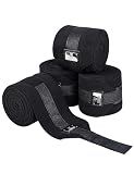 Harrison Howard 4-Pack Horse Polo Wraps, Leg Wraps for Horses