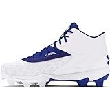 Under Armour Boys' Leadoff Mid RM JR 3.0, (400) Royal/White/Royal, 6, US