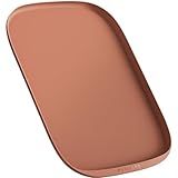 PETLIBRO Dog Food Mat, Safety Silicone Cat Food Mat for Feeder & Fountain, Waterproof Dog Bowl Mats, Raised Edge Spill Protection Floor, Cove Feeding Mat for Pet (Coral, 22'' x 16.5'')
