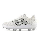 New Balance Men's FuelCell 4040 V7 Molded Baseball Shoe, Optic White/Rain Cloud, 11.5 M