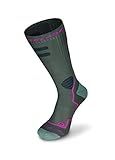 Rollerblade High Performance Women's Socks, Inline Skating, Multi Sport, Dark Grey and Pink, Medium