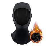ROCKBROS Balaclava Mask Cold Weather Motorcycle Helmet Liner Skull Cap Thermal Neck Gaiter Breathable Winter Scarf Mask Cycling Skiing Black