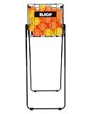 ELKCIP Portable Pickleball & Tennis Ball Collector - Easily Pick Up Pickleball Retriever Basket Ball Caddy Carrier Picker Hopper with Wheels, Large