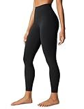 CRZ YOGA Womens Butterlift High Waisted Workout Leggings 25" - Pilates Gym Athletic Yoga Pants Buttery Soft Black Medium