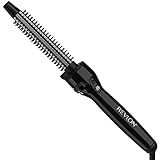 REVLON Perfect Heat Ceramic Curling Iron Brush, Black, 3/4"