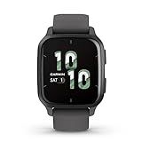 Garmin Venu® Sq 2 GPS Smartwatch - AMOLED Display, All-Day Health Monitoring, Long Battery Life, Activity & Heart Rate Tracker, Slate and Shadow Gray