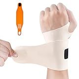Ulnar Wrist Brace for Right & Left Hand, Ultra-Thin Elastic Wrist Wrap Compression for TFCC Tear and Repetitive Wrist Use Injury, Wrist Support for Carpal Tunnel, Tendonitis, Pain Relief (Skin)