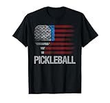 US Flag Pickleball Player Paddleball Lover T-Shirt