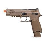 Sig Sauer Proforce 6mm BB Caliber Metal Slide Construction with Full Blow-Back Action 21rd M17 Airsoft Pistol, Coyote Tan, CO2 Power Source