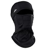 Balaclava Ski Mask - Winter Face Mask for Men & Women - Shiesty Full Face Cover - Cold Weather Snow Gear for Skiing, Snowboarding, Running & Motorcycle - Pasamontañas para Hombre - Black