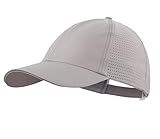 Home Prefer Reflective Water Repellent UPF50+ Quick Dry Sun Hat Baseball Caps for Mens Womens Running Hiking Golf Light Grey