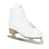 Riedell Horizon Adult Ice Skates - Recreational Figure Ice Skates with Stainless Steel Blade | White | Size 6