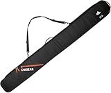 Unigear Ski Bag for Air Travel, 360° Fully Padded Protection, Water-Resistant and Durable up to 192cm for Snow Air Travel Transport (Black)