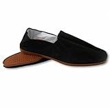Shoes8teen Men's Martial Art Kung Fu Tai Chi Rubber Sole Canvas Shoes (Black Rubber 12