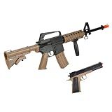 Colt Soft Air RIS Spring Airsoft Rifle and Pistol On-Duty Kit, Tan (180790)