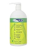 TRISWIM Chlorine Removal Body Wash 32 Fl Oz | Removes Chlorine, Bromine, Hard Water Minerals & Saltwater | Hydrates & Restores Skin | Zen Lime + Mango Scent