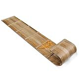 Flexible Flyer 6 Foot Classic Wood Toboggan Sled for 1 to 3 Riders (Natural) - Long Snow Sled for Adults & Kids Ages 5 and Up with Runner Handles and Pull Rope Included