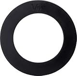 Viper by GLD Products Guardian Dartboard Surround Sisal/Bristle Steel-Tip Dartboard Wall Protector, Black, for 17.75” Steel tip Dart Board