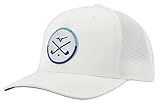 Mizuno Womens Crossed Clubs Meshback Golf Hat, White