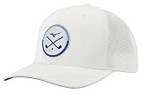 Mizuno Womens Crossed Clubs Meshback Golf Hat, White