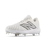 New Balance Men's FuelCell 4040 V7 Metal Baseball Shoe, Optic White/Raincloud, 7 M
