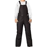 Arctix Kids Insulated Snow Bib Overalls, Black, Large