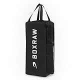 BOXRAW Lineal Glove Bag – Boxing Glove Storage with Ventilated Lining, Padded Interior & Water-Resistant Shell – For Sparring Gloves, Fight Night Travel, Gym Use – Black