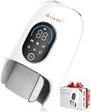 MZCNU Hand Massager with Heat and Compression for Arthritis and Carpal Tunnel Relief, Finger Wrist Massager with 9 Modes & Hot Cold Therapy, Gifts for Women Men, White