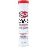 Red Line 80402 High Performance CV-2 Synthetic Grease Cartridge with Red Moly - 14 Ounce Tube