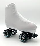Uniq Skates Skating Boot Covers - Protective and Stylish Spandex Protection for Roller or Ice Skate Boots (White)