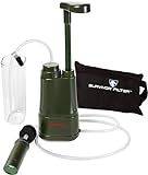 Survivor Filter PRO – 0.01 Micron Portable Water Filtration System Survival – Tested in USA Labs – Bacteria, Parasite and Virus Removal – Ultimate Survival & Backpacking Gear
