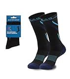 KICAS Youth Pro Style Ice Hockey Skate Socks with Coolmax, Blue, Medium