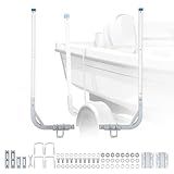 VEVOR Boat Trailer Guides, 30.5 in/47.5 in Height Guide Poles, 2PCS High-Hardness Steel Trailer Guide-Ons, Adjustable Guide Poles with PVC Pipes, for Ski Boats, Compact Fishing Boats, Small Sailboat