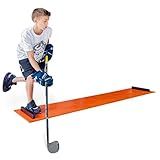 My Slide Board Lit - In & Outdoor Cardio Exercise Workout and Balance to Tone Legs, Glutes, & Core Muscles Training Sliding board - Easy to Use - Home Gym Equipment Super Smooth surface with Booties