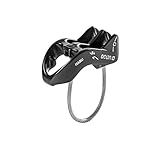 Ocun HABU Belaying and Rappelling Device | ATC V-Grooved Belay and Rappel Device for Rock Climbing | Assisted Braking Rappelling Descender, Anthracite