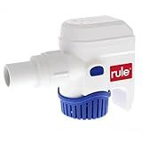 Rule-Mate Automatic Submersible Bilge Pumps 12V RM1100B- 1100 GPH with Auto Sense Intelligence - Thermal Cut-Off & Backflow Prevention - Compact Design for Boats - Easy Install Threaded Discharge