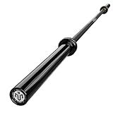 Mikolo 7ft Olympic Barbell, Barbell for Weightlifting and Powerlifting 45lb, Olympic Bar for 1500lbs Capacity, Weight Bar Fit 2” Standard Weights, Black