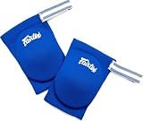 Fairtex Elastic Elbow Pads EBE1 Muay Thai Kick Boxing Protect Soft Fabric (Blue)