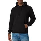 Hanes Men's Pullover EcoSmart Hooded Sweatshirt, Black, XX-Large