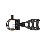 Sanlida 5 Pin Archery Bow Sight with Light Dragon X9, Bubble Level and Multiple Mounting Holes for Right Hand Compound Bow