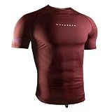 Hayabusa Men's Core Short Sleeve BJJ Rash Guard - Red, X-Large