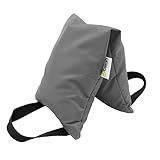 Yoga Sand Bags for Working Out - Reinforced Nylon Fabric Exercise Weight Bag with Double Handles for Secure Grip - Weighted Fitness Equipment for Yoga, Pilates & Training - Made in USA, Charcoal