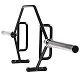 Fitvids Olympic 2-Inch Hex Weight Lifting Trap Bar with Long and Rotating Sleeves, 500-Pound Capacity, Open Design, Professional Training Hex Bar, Alloy Steel