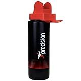 Precision Unisex's Team Hygiene Water Bottle, Black/Red, 1 Litre, one size,White
