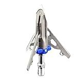 G5 Outdoors Deadmeat 100% Steel Expandable Standard Broadhead (3 Pack + Practice Tip) (Made in The USA)