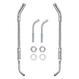 Dueilgo Snowmobile Ice Scratchers Kit Compatible with All Reverse and Non-Reverse Gear Equipped Snowmobiles, Designed for 2-1/2" Track Heights (2 Pieces)
