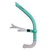 FINIS Glide Center-Mount Swim Snorkel for Adults - Adjustable Fit - Technique & Endurance Training - Mint Green