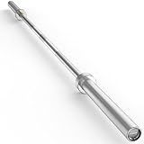 HANDBODE 7ft Olympic Barbell 45lb (20kg) - 1000lb High-Capacity Weight Bar for Deadlift/Powerlifting/Squat, Bench Press Bar for Strength Training Home Gym Workout, Silver