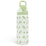Pickleball Insulated Stainless Steel Water Bottle with Straw for Sports and Travel, 32oz, Gifts for Pickleball Lover Women Girls Friends Teens Birthday Christmas