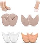 Geyynow 4 Pairs Toe Pads for Pointe Shoes, Breathable Ballet Dance Shoe Gel Toe Pad for Women